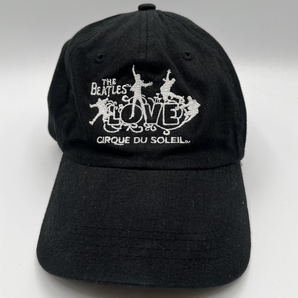 The‎ Beatles Love Cirque Du Soleil Hat Cap Adjustable Strap Back Black Las Vegas